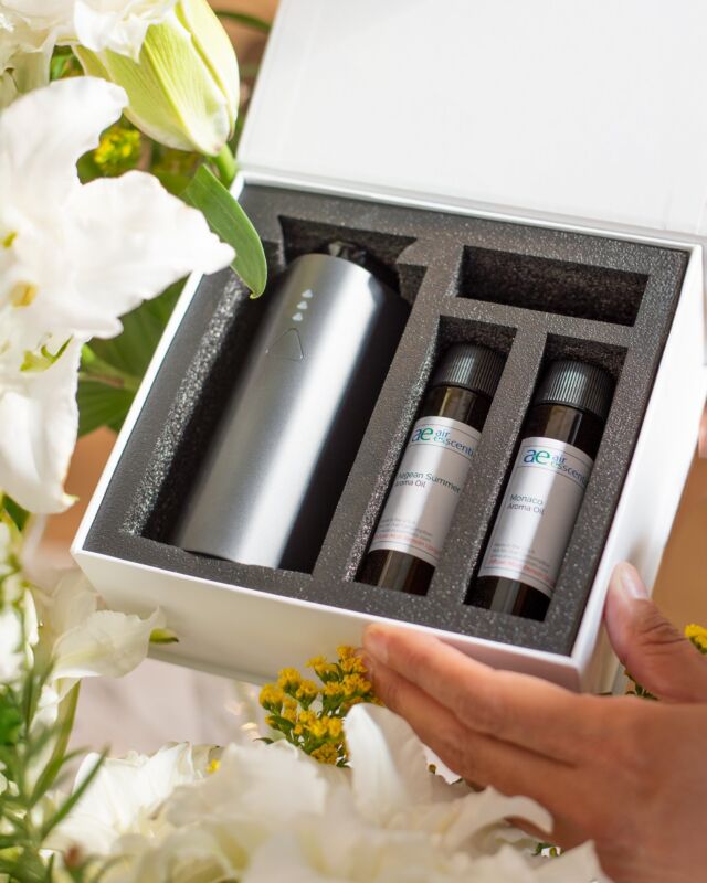 Give the gift of fragrance with the Mini Gift Set.

The Mini livens up your office or any corner of your home by scenting 300 square feet. You can take your favorite scent wherever you go or place it in a small area. 

Shop this set online.
.
.
#themini #portablediffuser #diffusers