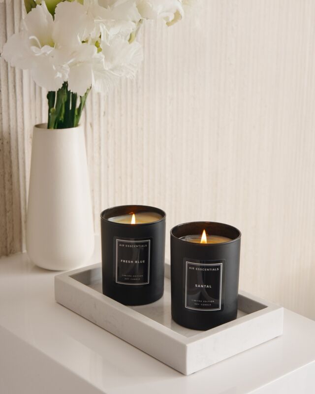 Enjoy our timeless fragrances with our Limited Edition Candles.

Whether you like Santal or Fresh Blue, each scented candle burns for approximately 70 hours and gives off fresh notes in any space.

Shop now and save 40% for a limited time.
.
.
#candles #candlesale